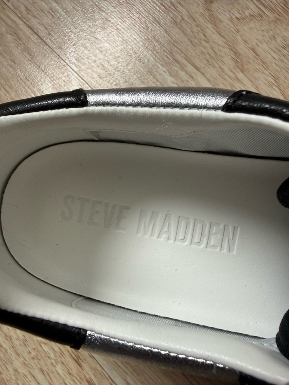 Steve Madden Everlie Perforated Lace Up Sneakers Size 9.5 - Picture 6 of 9